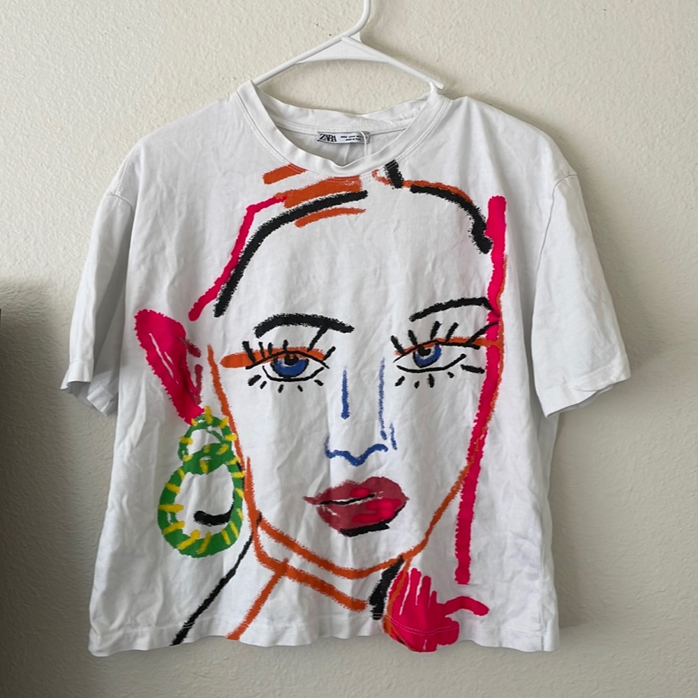 Zara cropped tee